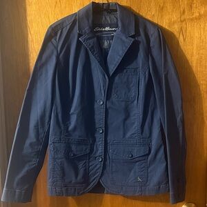 Eddie Bauer Women's Navy Lightweight Jacket Size 4